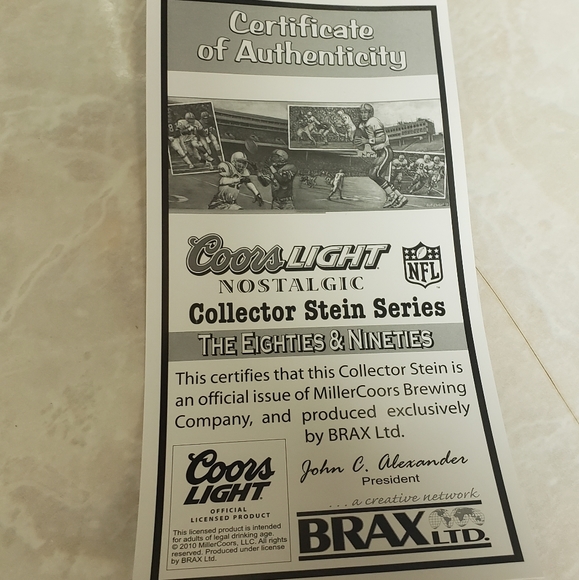 coors light Dining Coors Light Nfl Stein Poshmark